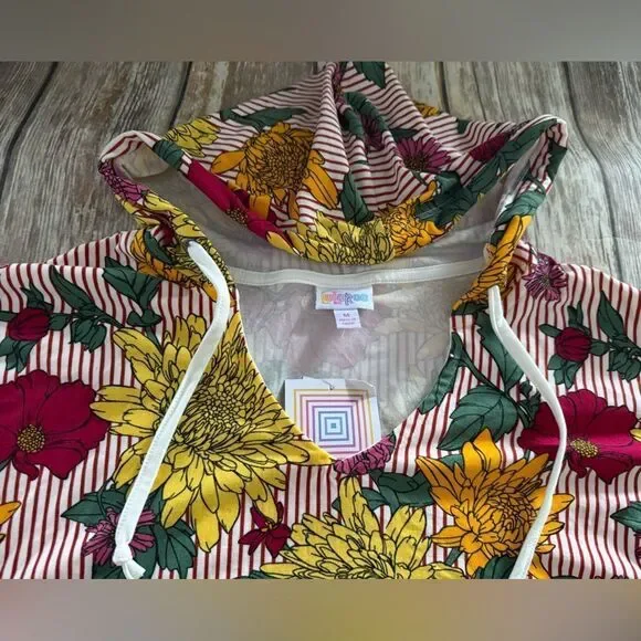 Floral Striped Amber Hoodie - Picture 3 of 4